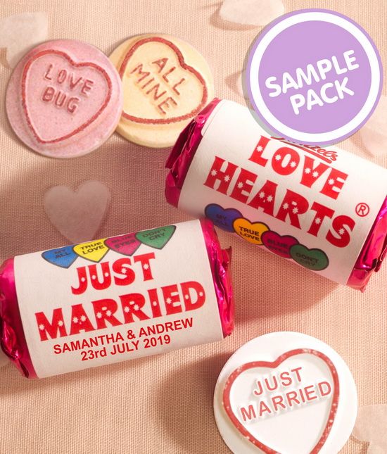 CHOOSE THEME C 27 Personalised Love Heart Sweet Roll Favour Stickers 