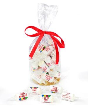 30 personalised Love Hearts