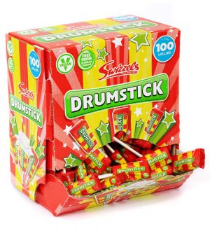 Box of 100 Drumstick Lollies