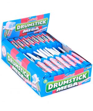 36 Bubble-gum flavour Mega Drumstick lollies