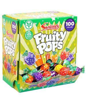 Box of 100 Fruity Pops Lollies