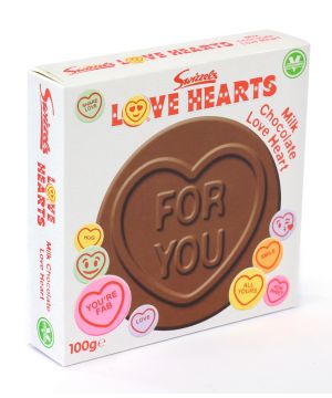 Milk Chocolate Love Heart Coin (100g)