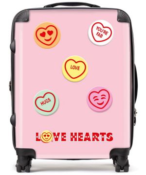 Large Suitcase - Love Hearts