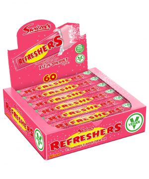 A Box of 60 Strawberry flavour Refresher chew bars