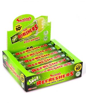 60 Sour Apple flavour Refresher chew bars