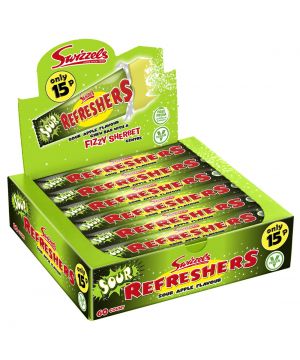 60 Sour Apple flavour Refresher chew bars
