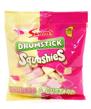 Rhubarb & Custard Squashies 160g bag