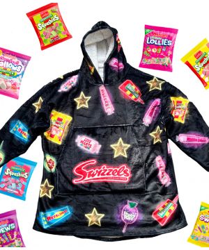 Swizzels Limited Edition Giant Fleeced Hoodie with FREE Squashies